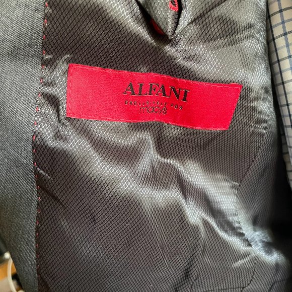 Slim-fit Gray Alfani Suit Jacket 36S - Picture 4 of 9